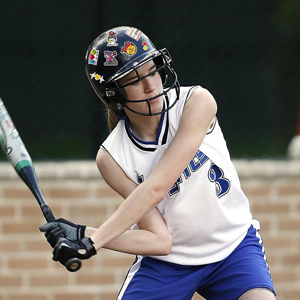 100 PCS Softball Stickers, Vinyl Decal For Water Bottle Laptop Car Helmet Guitar Skateboard Softball Accessories Gifts Clearance Sale1