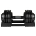 52 Lb Adjustable Steel And Plastic Dumbbells