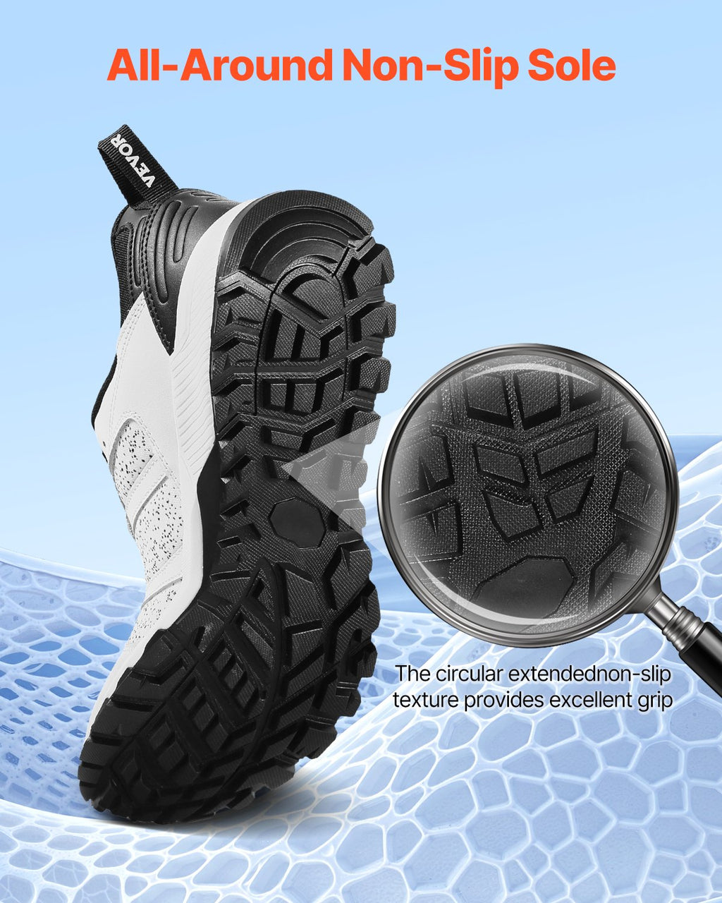 Cross Training Shoes, M Width Sneakers US Size 8, Wide Toe Box Shoes With Arch Support & Adjustable Lace-up, Training Shoes For Running, Gymnastics, Dog Walking, And Weightlifting (White)