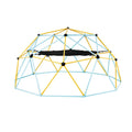 Climbing Dome, 10FT Geometric Dome Climber With Hammock And Swing, For Kids 3 To 10 Years Old, Jungle Gym Supports 750LBS And Easy Assembly, With Climbing Grip, Outdoor Backyard Play Equipment